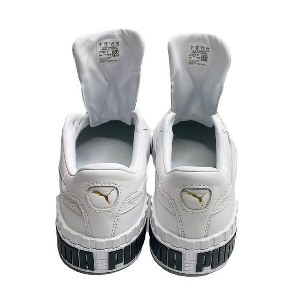 Puma Shoes: White with gold logo and shoe strings. Original box not available. - Picture 4 of 4